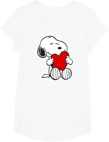 Vista 24 de Peanuts Camiseta de San Valentín Snoopy Hugging Heart, Negro
