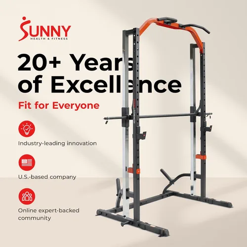 Vista 9 de Sunny Health & Fitness Smith Machine - Soporte para sentadillas