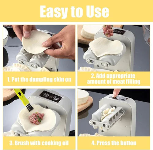 Vista 5 de Máquina automática para hacer albóndigas, máquina eléctrica de bolas de masa para el hogar, fabricante chino de bolas de masa con cuchara y cepillo