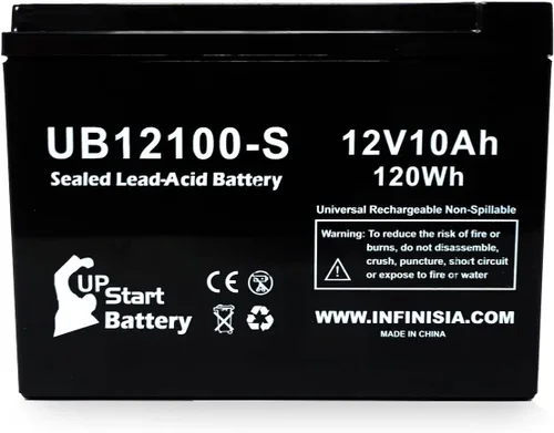 Vista 6 de Paquete de 3 baterías de repuesto para baterías B & B BP10-12 – Reemplazo UB12100-S - Batería de plomo ácido sellada universal
