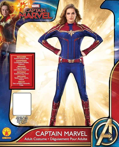 Vista 6 de Rubies Capitán Marvel Hero - traje para mujer