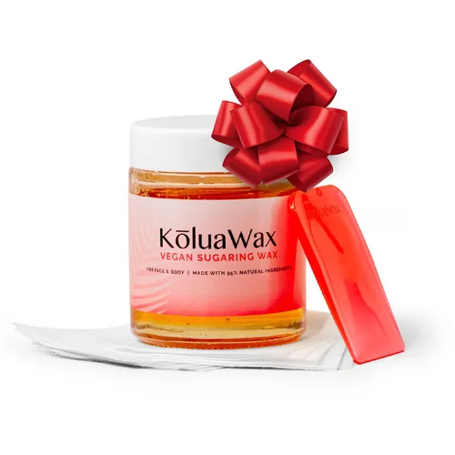 Vista 3 de KoluaWax Kit vegano de cera de azúcar de carbón para mujeres y hombres, depilación para todo tipo de piel y cabello, axilas, bikini, brasileño, cara