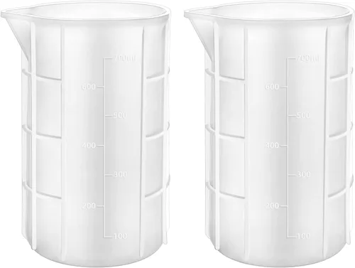 Vista 11 de Gartful Vasos medidores de silicona de 3.4 fl oz para mezcla de resina, 6 tazas mezcladoras para resina epoxi, moldes de fundición de joyas, pintura