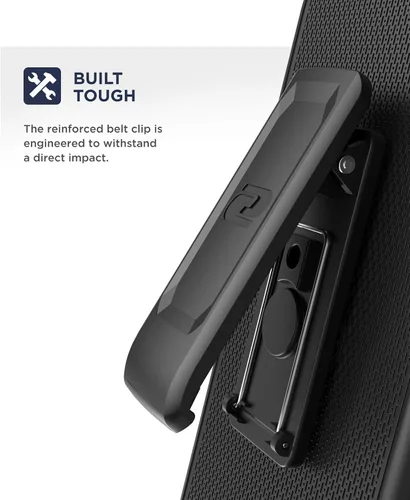 Vista 7 de Encased Funda con clip para cinturón para Galaxy S20 Plus (2020 DuraClip) Funda delgada con funda (Samsung S20+ 6.7), color negro