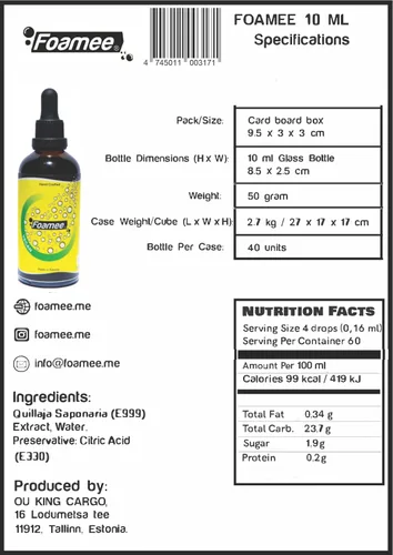 Vista 3 de Foamee Espumador de cóctel vegano 0.3 fl oz