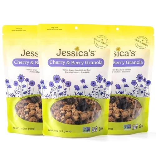 Vista 8 de Jessica's Butterscotch Chip Granola - Hecho a mano, sin gluten, grano entero, 11 onzas (paquete de 3)