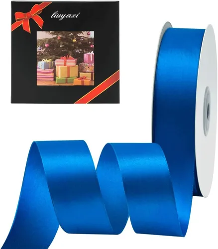 Vista 99 de Cinta de satén verde manzana de doble cara de color sólido de 1/2 pulgada x 25 yardas, cintas perfectas para manualidades, decoración de bodas