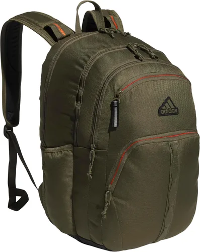 Vista 30 de adidas Mochila unisex Prime para trabajo, bolsa para laptop, mochila de viaje para mujeres y hombres con compartimento acolchado para laptop, Negro