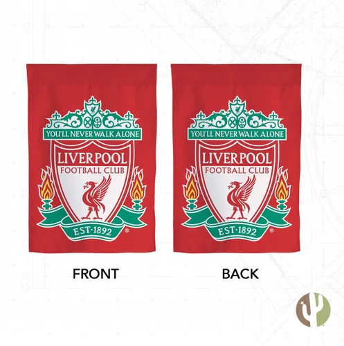 Vista 2 de Desert Cactus Liverpool FC LFC - Bandera de jardín – 19 x 12 pulgadas, bandera del Liverpool FC, para exhibición al aire libre y eventos