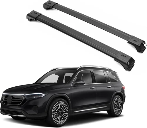 Vista 14 de ERKUL Barras transversales de techo para Mercedes Benz GLE (V167) 2019-2026 Barras transversales de aluminio con bloqueo antirrobo para techo Negro