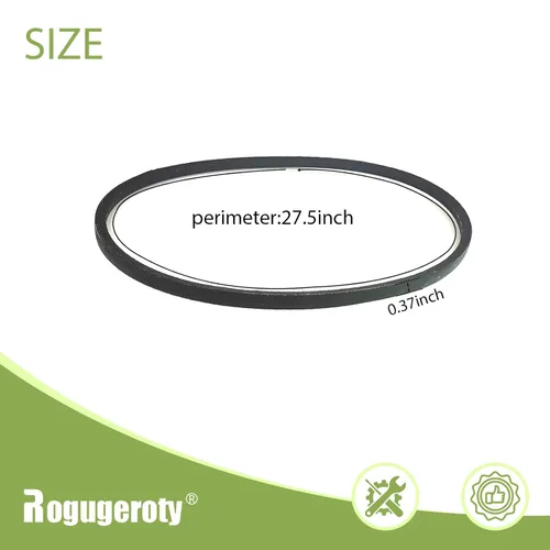 Vista 5 de 120-9470 Correa de transmisión de repuesto para cortacésped Toro 20199, 20200, 20975, 20976 (3/8" x 27-1/2")