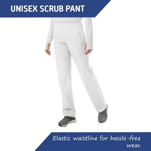 Vista 5 de Pantalón médico unisex, pantalones de uniforme médico clásicos ultra suaves, pantalones de cintura elástica, pantalones médicos y pantalones cargo