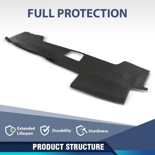 Vista 3 de PIT66 Cubierta de bisel de tablero de TPE, compatible con Toyota 4Runner 2003 2004 2005 2006 2007 2008 2009, panel de instrumentos negro