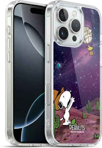 Vista 120 de Head Case Designs Funda de gel con licencia oficial de Peanuts Nebula Cactus Needles Snoopy Space Cowboy [protección de grado militar] compatible