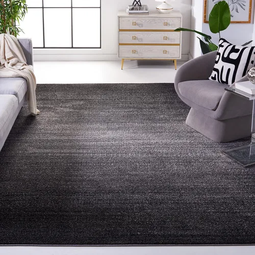 Vista 7 de SAFAVIEH Adirondack Collection - Alfombra decorativa, 2 pies 6 pulgadas x 4 pies, color negro y gris, diseño moderno, no desprende pelusa y de fácil