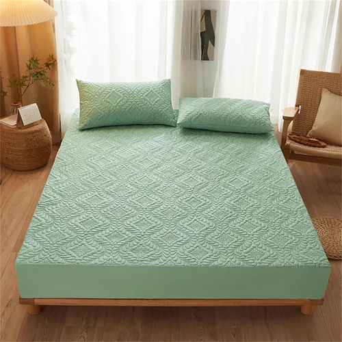 Vista 11 de Protector de colchón impermeable, transpirable, suave, para colchón de 6 a 18 pulgadas, funda de colchón lavable sin ruido para dormitorio, hotel