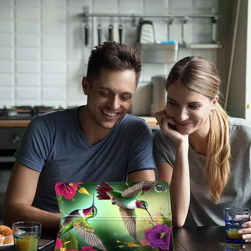 Vista 179 de Funda para tablet Fire 7 (12ª generación, versión 2022), delgada, a prueba de golpes, delgada, de piel sintética, con función de apagado/encendido
