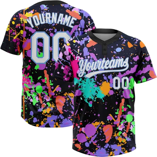 Vista 21 de Camisetas de béisbol personalizadas con dos botones, camisetas de sóftbol personalizadas con logotipo de nombre cosido para hombres, mujeres