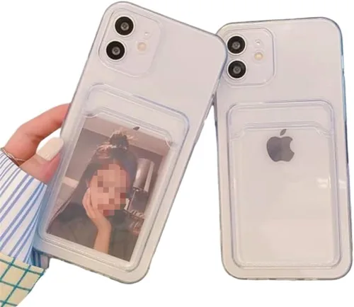 Vista 7 de RICHTRUE Funda estética para teléfono con tarjetero para mujer, compatible con iPhone 16 Kpop Photocard (5, iPhone 14Pro Max)