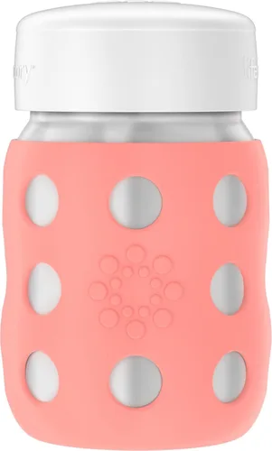 Vista 22 de Lifefactory Biberón de cuello ancho aislado al vacío de acero inoxidable de 8 onzas con pezón etapa 2 (3-6 meses) melón (LS2211WCA4)