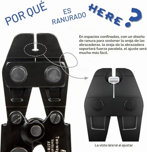Vista 4 de iCrimp - Herramienta de cincha PEX bidireccional para abrazaderas de acero inoxidable de 3/8 a 1 pulgada