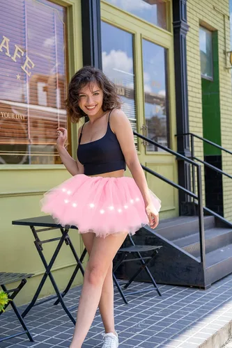 Vista 12 de Simplicity - Falda tipo tutú clásica de 5 capas para mujer