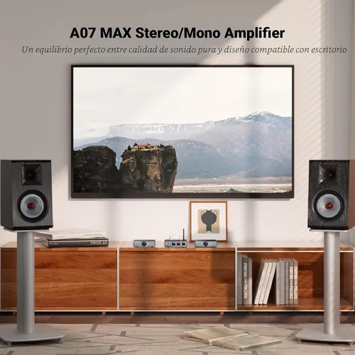 Vista 3 de AIYIMA A07 MAX Amplificador Estéreo de 2 Canales para Audio del Hogar 300W*2 TPA3255 Clase D Amplificador de Potencia/Amplificador Mono Enlazable