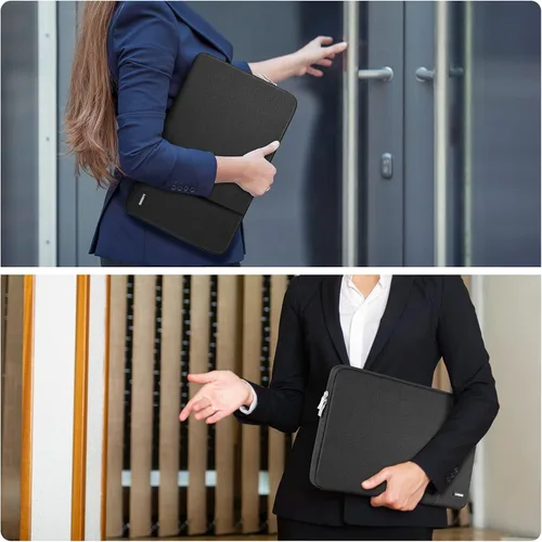 Vista 6 de Funda para monitor portátil de 15.6 pulgadas, funda protectora de transporte para la mayoría de monitores de 16.1/15.6 pulgadas, bolsa portátil
