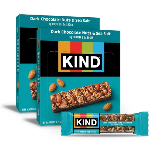 Vista 8 de KIND - Barras de nueces, almendras y coco, 1.4 onzas, 24 unidades, sin gluten, bajo índice glucémico, 0.18 onzas de proteína
