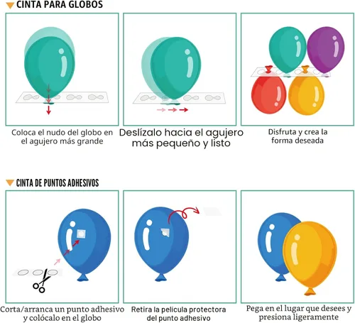 Vista 4 de Kit de arco de globos, tira de guirnalda de globos de 82 pies de fácil bricolaje y 500 puntos de pegamento para arco de globos, decoración