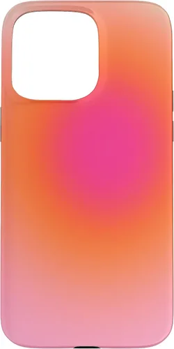 Vista 30 de Funda estética para iPhone 12/12 Pro rosa y naranja con gradiente bonito