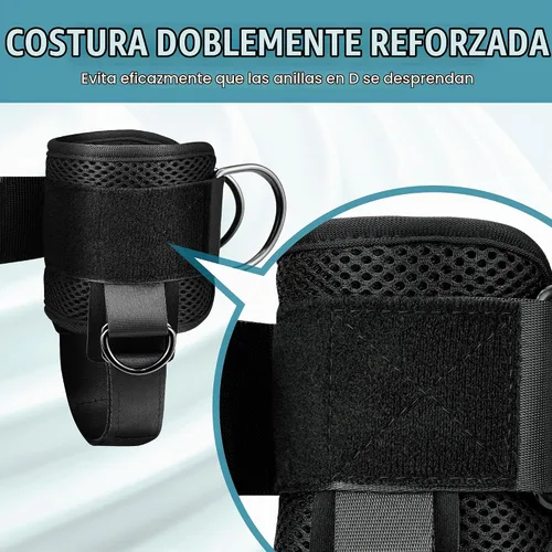 Vista 2 de Correas de tobillo para máquina de cable para mujer, correa de tobillo