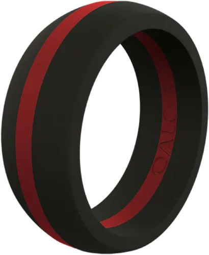 Vista 13 de QALO - Colección de anillos de silicona clásicos para hombre