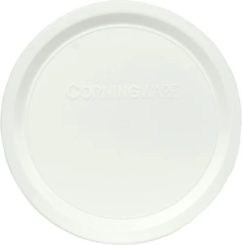 Vista 4 de CorningWare F-15-PC 15oz y F-16-PC 16oz Tapas de plástico blanco francés