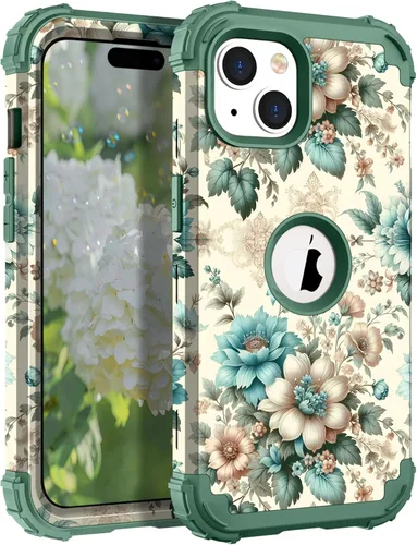 Vista 21 de Hocase Funda para iPhone SE 2022/2020, resistente a prueba de golpes, de plástico duro+goma de silicona, funda protectora híbrida para iPhone SE