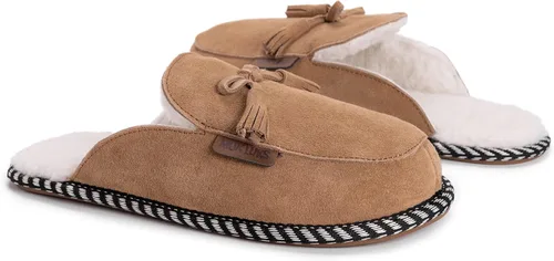 Vista 5 de MUK LUKS Pantuflas de cuero Cosette Mule para mujer