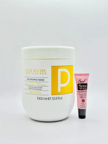 Vista 3 de Maxima - Mascarilla para el cabello, 33.8 fl oz, 33.8 onzas líquidas, brillo de labios estrellados gratuitos, 0.3 fl oz