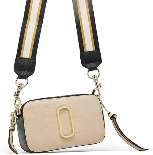 Vista 6 de Bolso cruzado para mujer, bolsa de cámara Snapshot para mujer, color caqui, Caqui