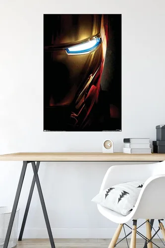 Vista 4 de Trends International Marvel Iron Man - Póster de pared de una hoja, 22.375 x 34 pulgadas, versión premium sin marco