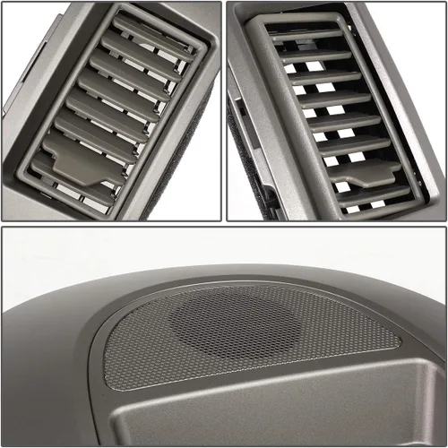 Vista 3 de DNA MOTORING Center Dash Audio A/C Finisher Surround Bisel con altavoz Bisel compatible con 04-06 Titan / 05-06 Armada Panel Lid 682577S000