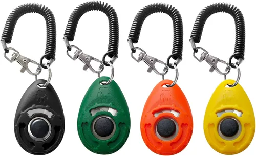 Vista 10 de Pet Training Clicker with Wrist Strap - Dog Training Clickers for Puppy, Cat, Potty, Bird, Horse, Pet, Trainer Training Tools, Behavior Aids