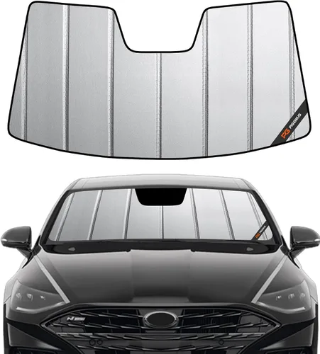 Vista 10 de Pigenius Parasol para parabrisas para Hyundai Sonata 2011-2014, Sonata Hybrid/Hybrid Limited 2015 - Salvaguarda Gris (salvaguarda)