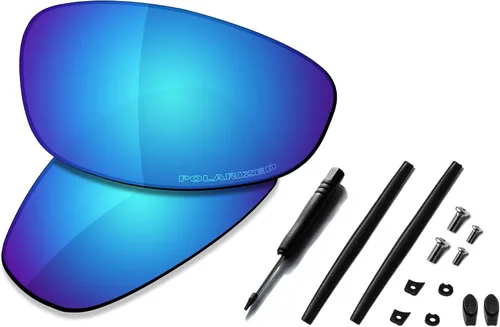 Vista 16 de SAUCER Lentes de repuesto prémium y kits de goma para Oakley Juliet Protección UV400, arañazos, ajuste preciso polarizado oro de 24 quilates