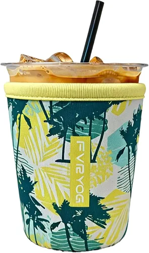 Vista 42 de Fundas de neopreno reutilizables aisladas para café helado, fundas para tazas de café helado, fundas para bebidas heladas y calientes