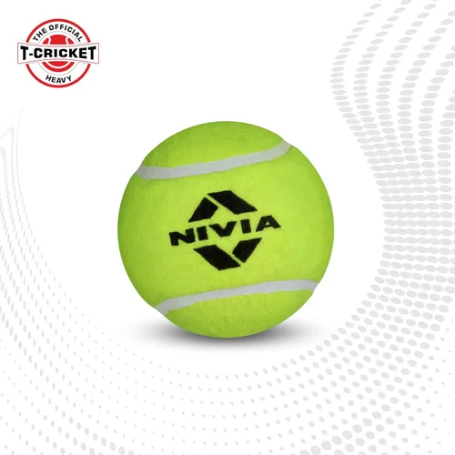 Vista 2 de NIVIA Pelota de tenis de críquet/peso pesado (amarillo, paquete de 24)