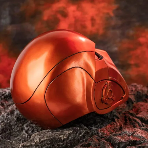 Vista 9 de Casco máscara de Red Hood para adultos XCOSER, accesorio para Halloween o cosplay, Adulto, rosado, (Mordern Version)