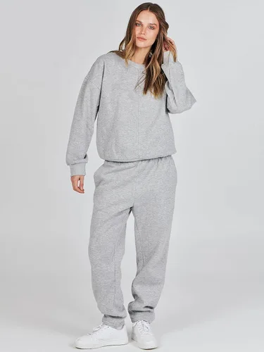 Vista 8 de Prinbara Conjunto de 2 piezas para mujer, de manga larga, cuello redondo, sin botones, pantalones deportivos
