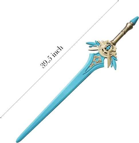Vista 2 de LALAPORT Fantasy Genshin Espada de espuma para disfraz, cosplay, Halloween, regalo de Navidad y colección.