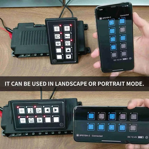 Vista 3 de para aplicación de 10p Control Yctze 10P Panel de control de membrana Bluetooth APP Control con módulo de retroiluminación LED táctil PPTC integrado