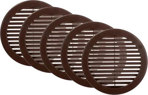 Vista 27 de Vent Systems Cubierta de ventilación blanca Soffit de 4 pulgadas (dimensiones de apertura), rejilla de ventilación redonda de plástico, pantalla